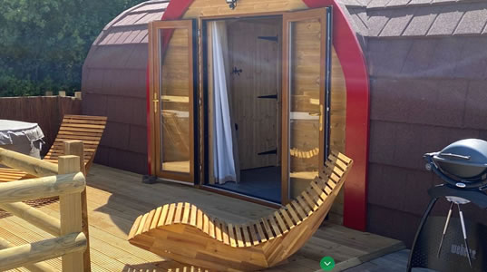 Flexible finance to buy a glamping pod in Wales